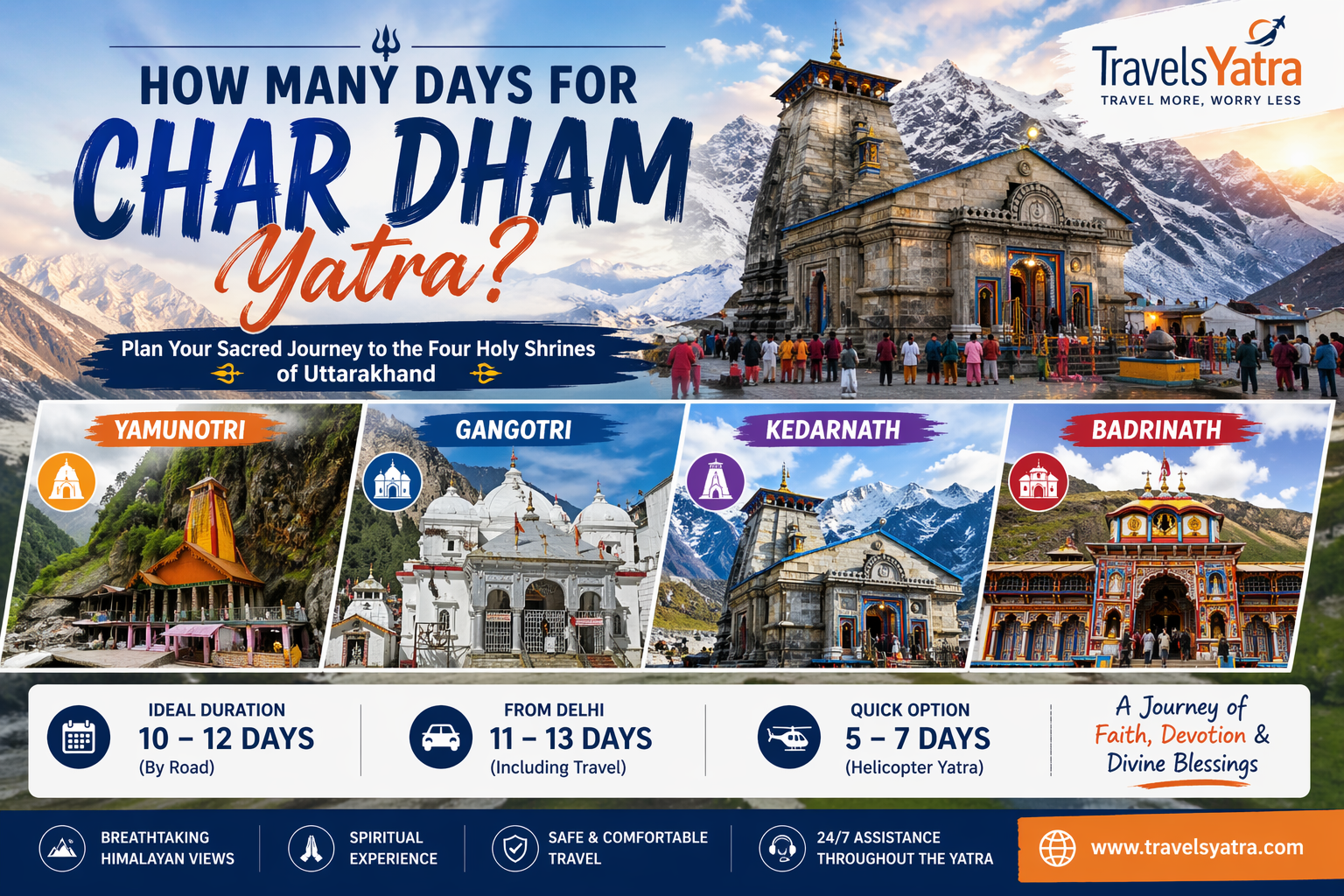 Char Dham Yatra: How Many Days Do You Actually Need? [2026 Complete Guide]