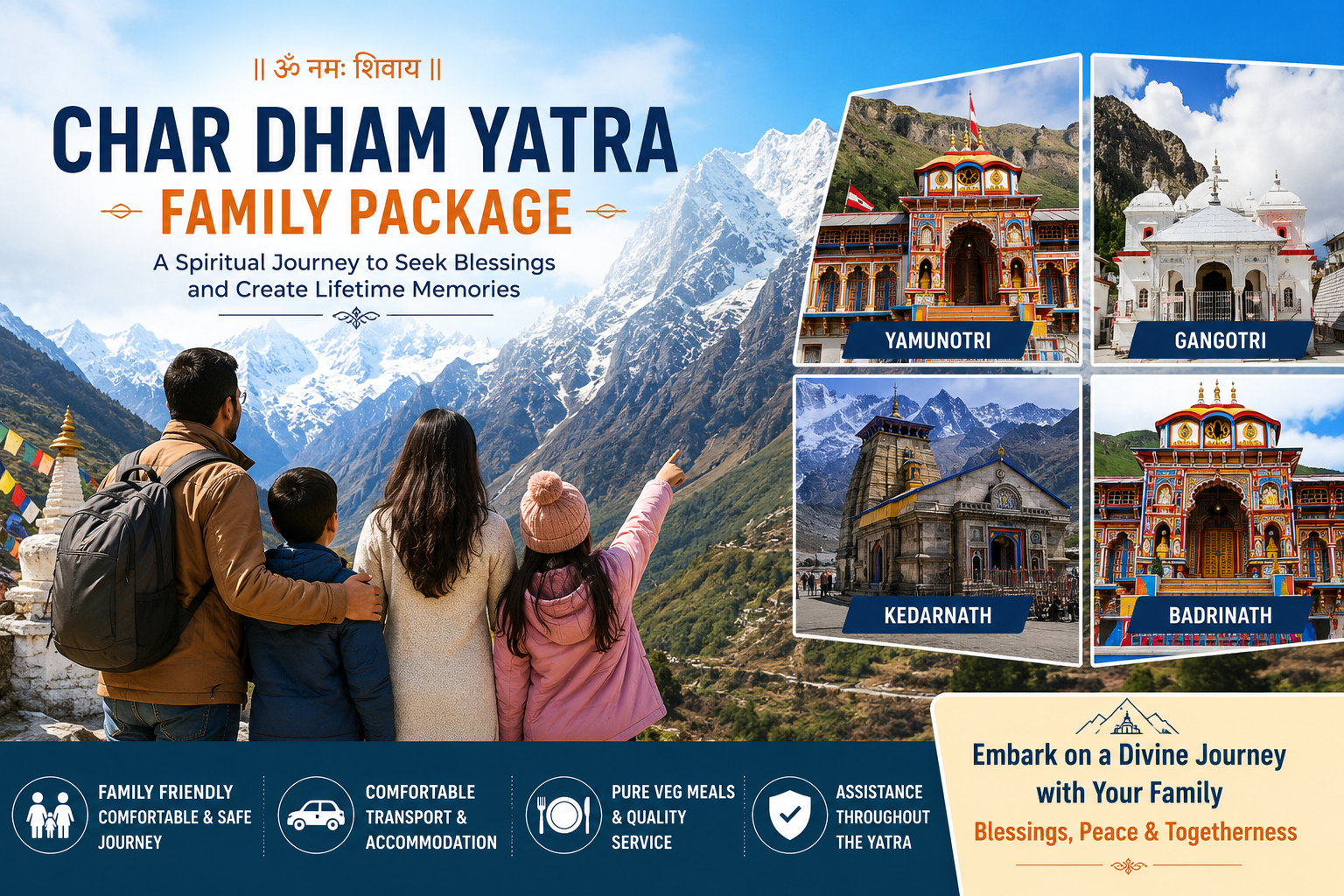 Char Dham Yatra Family Package 2026 – Complete Guide for Families, Couples & Budget Travelers