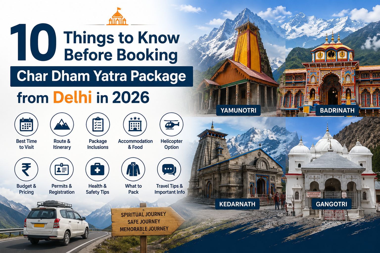 10 Things to Know Before Booking Char Dham Yatra Package from Delhi in 2026