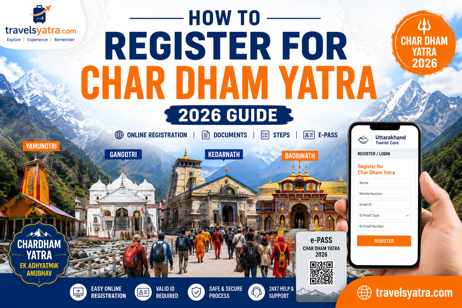 How to Register for Char Dham Yatra 2026 — Complete Step-by-Step Guide