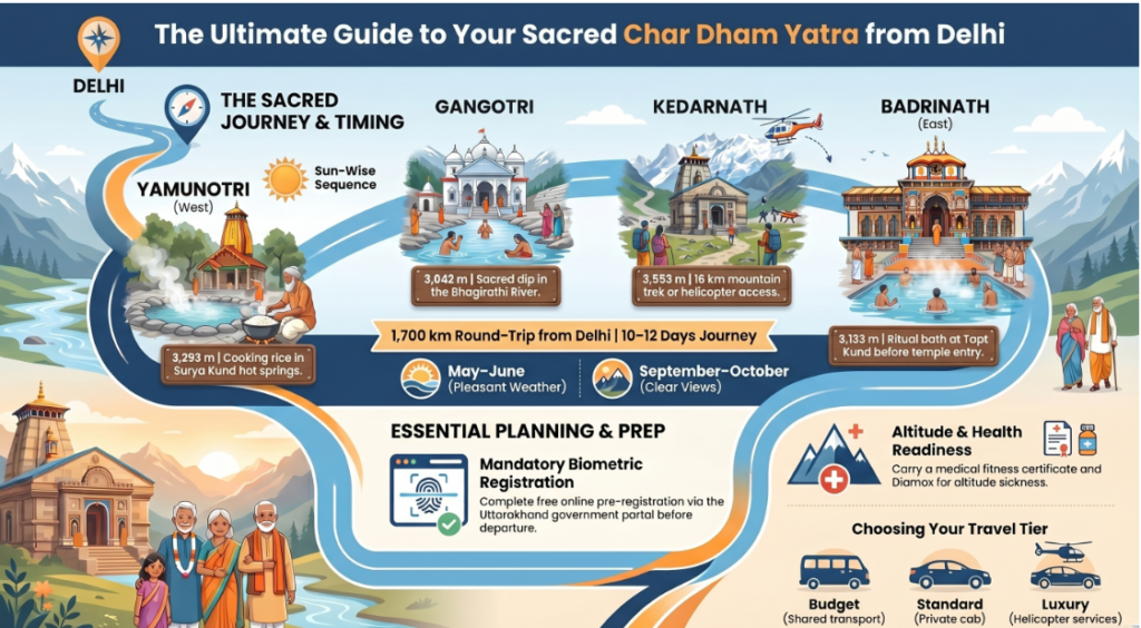 Char Dham Yatra from Delhi 