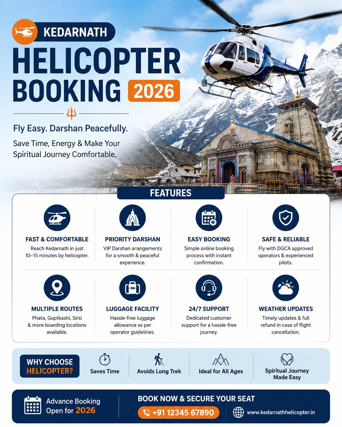 Kedarnath Helicopter Booking 2026: When It Starts, Prices & How to Book Online