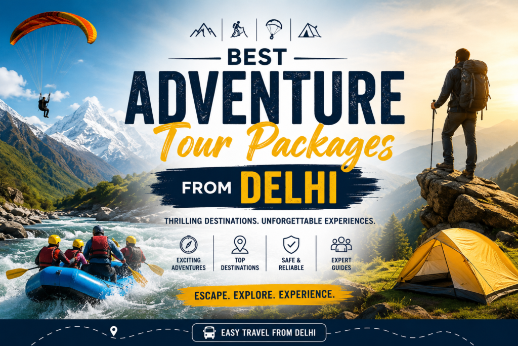 Best Adventure Tour Packages from Delhi: Solo & Group Adventures (2026)