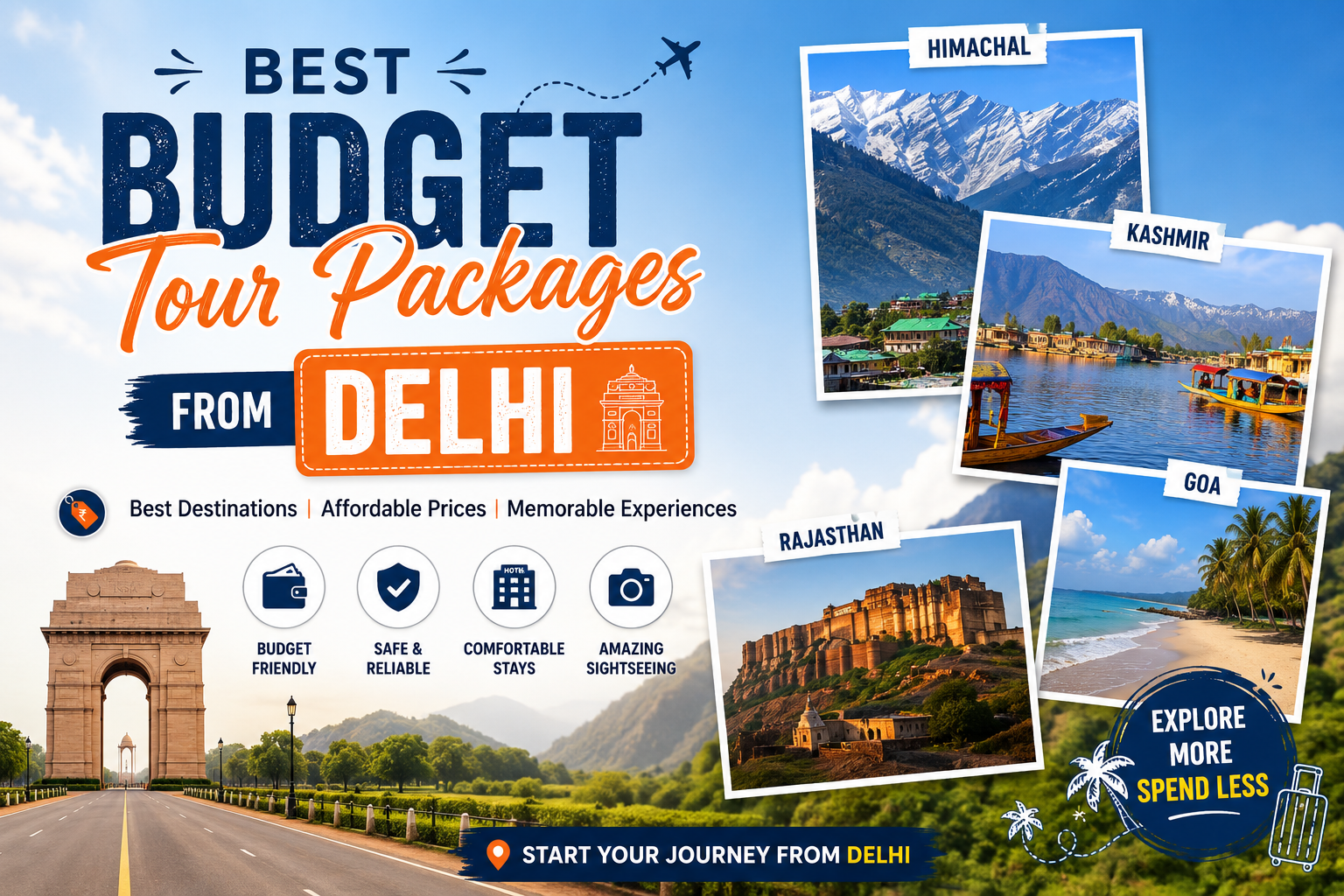 Top 10 Best Budget Tour Packages from Delhi in 2026