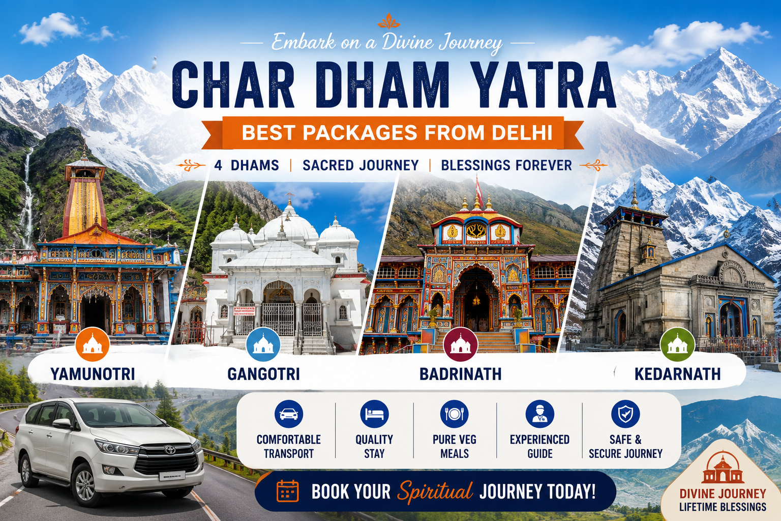 Best Char Dham Yatra Packages from Delhi