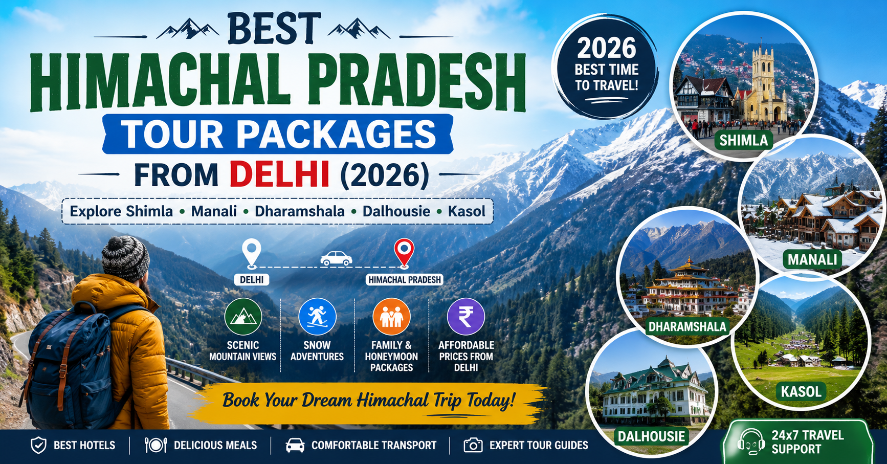 Best Himachal Pradesh Tour Packages from Delhi (2026)