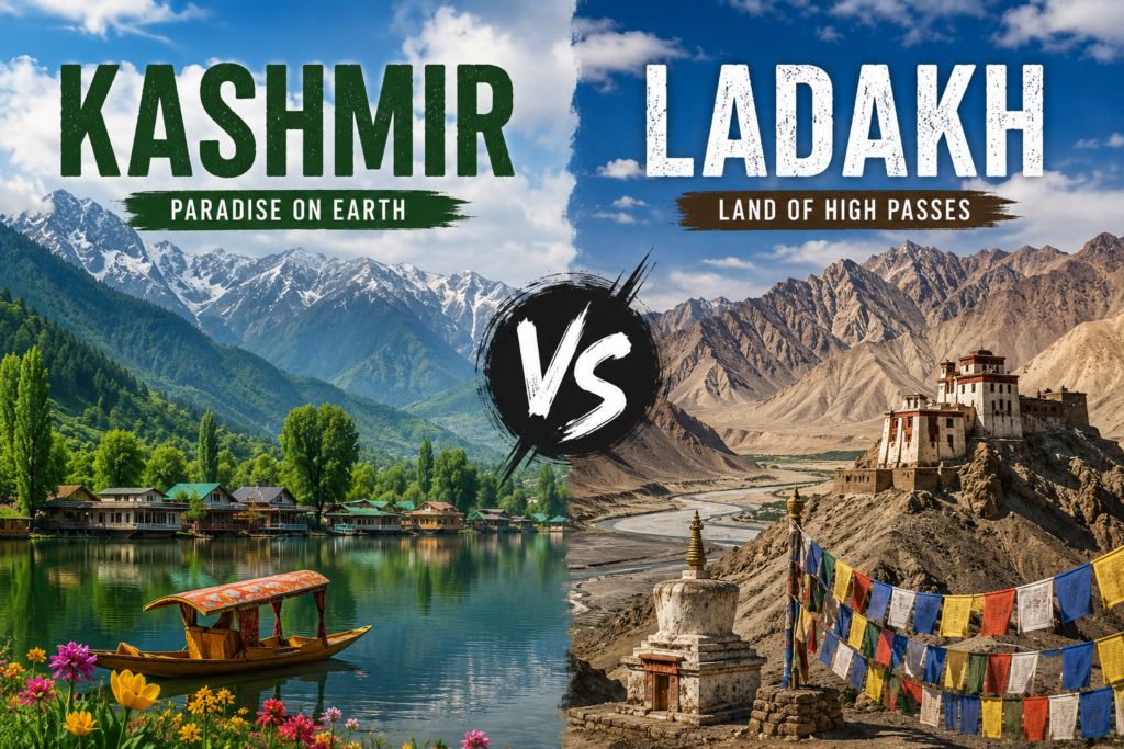 Kashmir vs Ladakh: Which Trip Should You Book First?