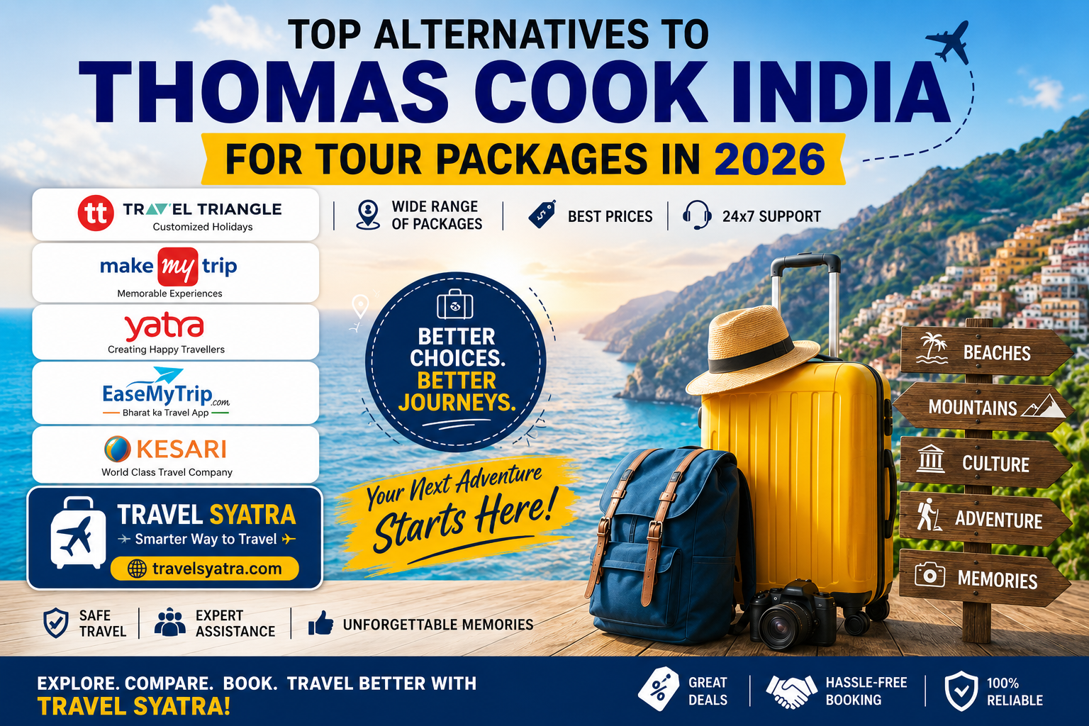 Top Alternatives to Thomas Cook India for Tour Packages in 2026