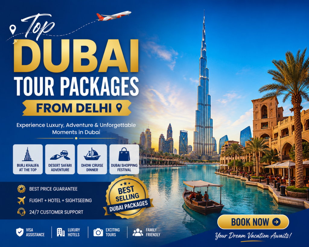 Top Dubai Tour Packages from Delhi: Complete Guide for First-Time Travelers