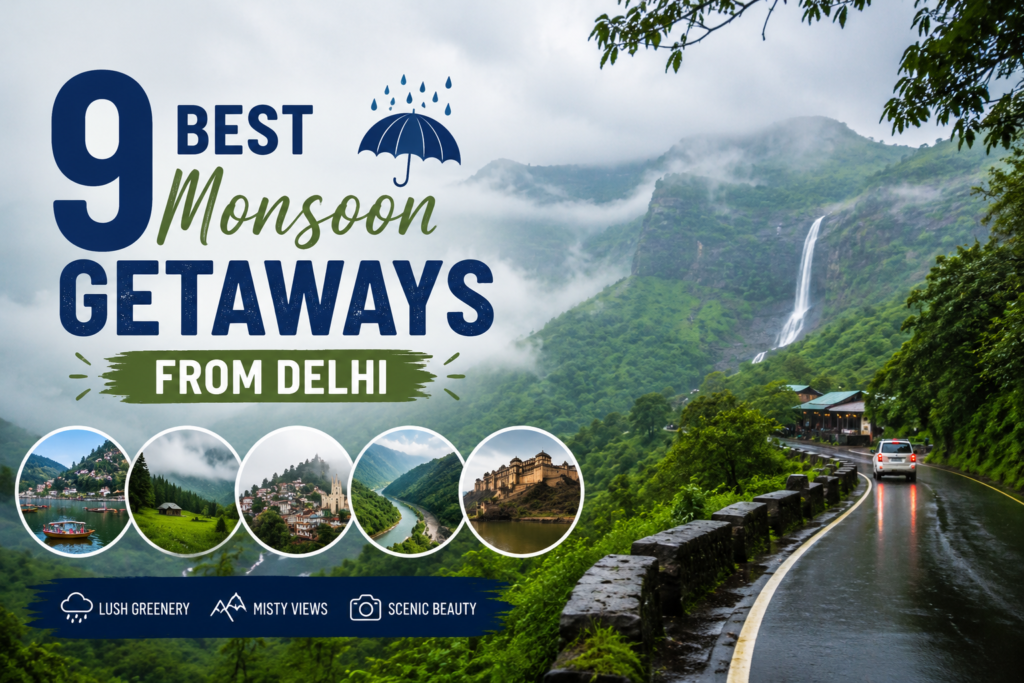 9 Best Monsoon Getaways from Delhi in 2026 (With Prices)