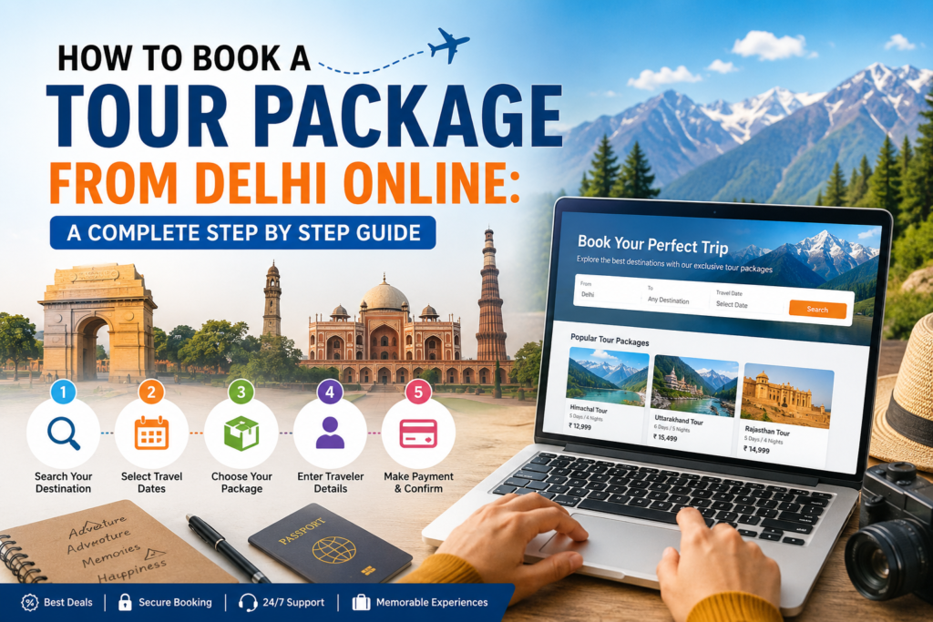 How to Book a Tour Package from Delhi Online: A Complete Step by Step Guide