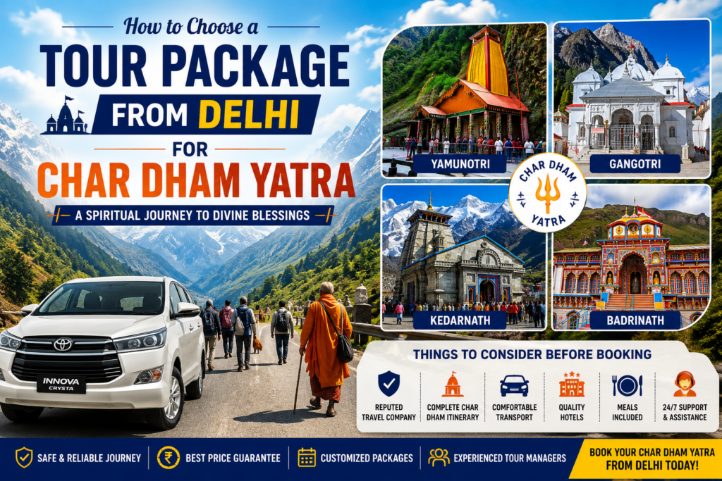 How to Choose a Tour Package from Delhi for Char Dham Yatra