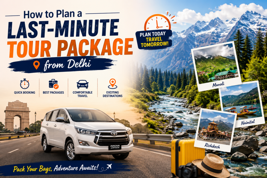 How to Plan a Last-Minute Tour Package from Delhi