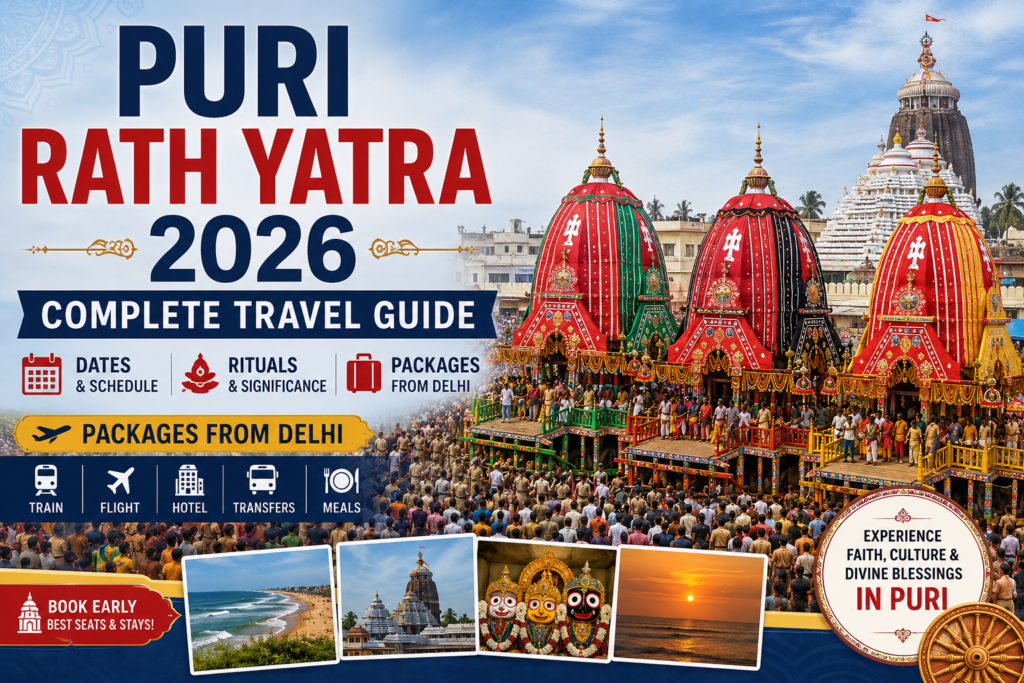 Puri Rath Yatra 2026: Complete Travel Guide, Dates, Rituals and Packages from Delhi