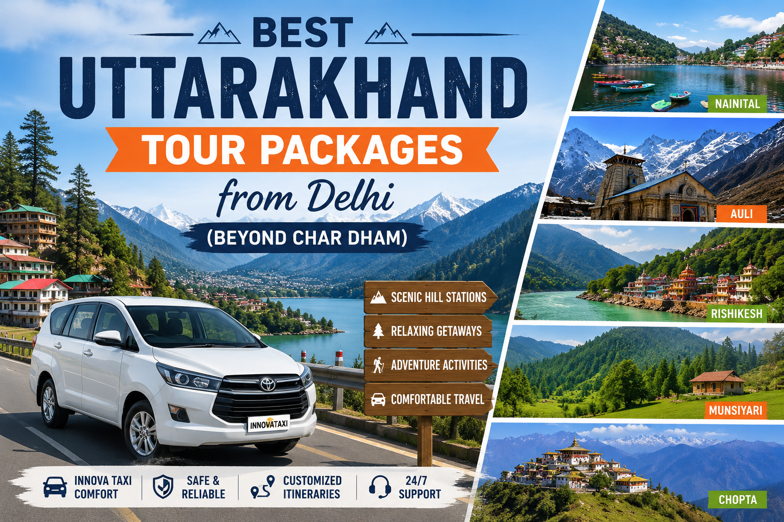Best Uttarakhand Tour Packages from Delhi (Beyond Char Dham)