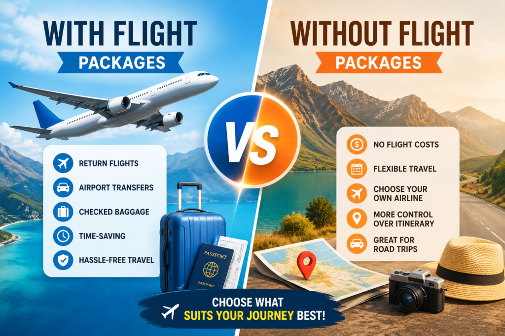 With Flight vs Without Flight Packages: Which Saves You More?