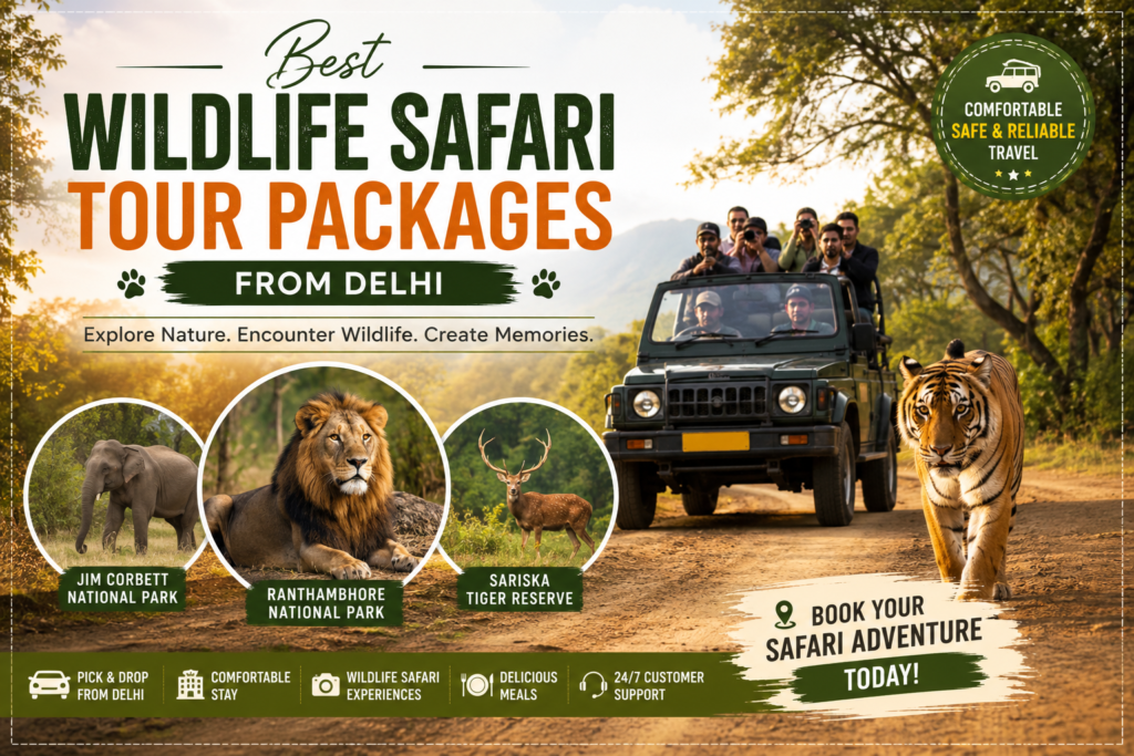 Best Wildlife Safari Tour Packages from Delhi