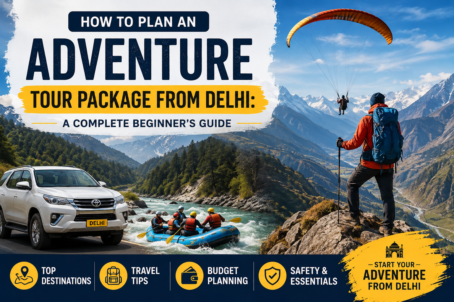 How to Plan an Adventure Tour Package from Delhi: A Complete Beginner’s Guide