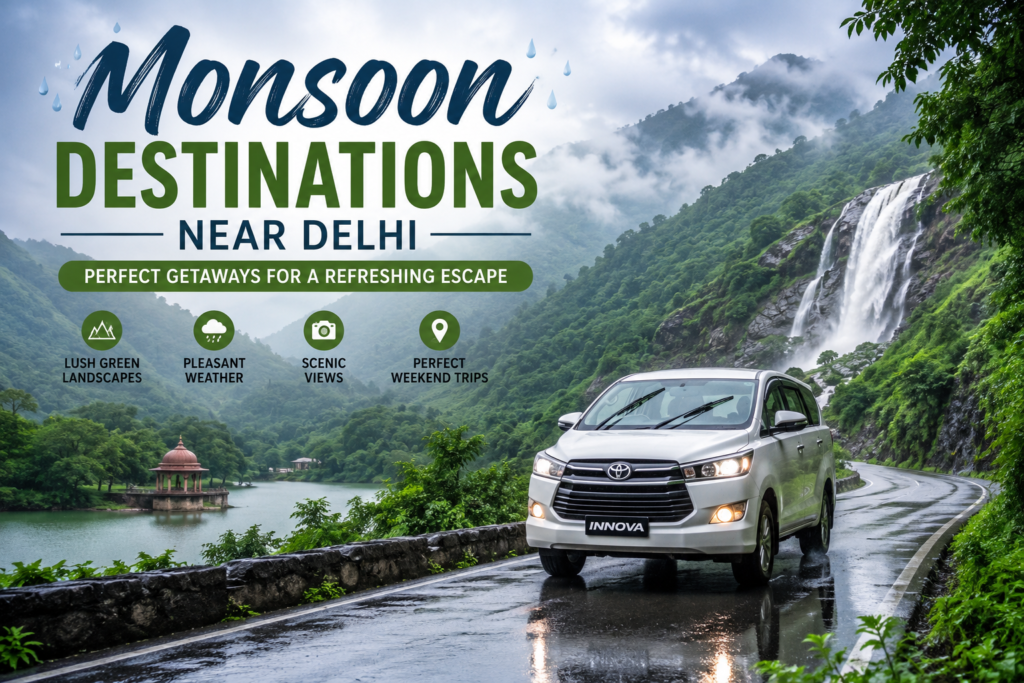 Top 7 Monsoon Destinations Near Delhi for a Tour Package
